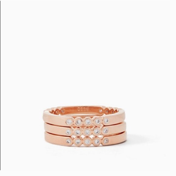 kate spade Jewelry - kate spade full circle ring set rose gold 6 nwt